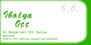 ibolya ott business card